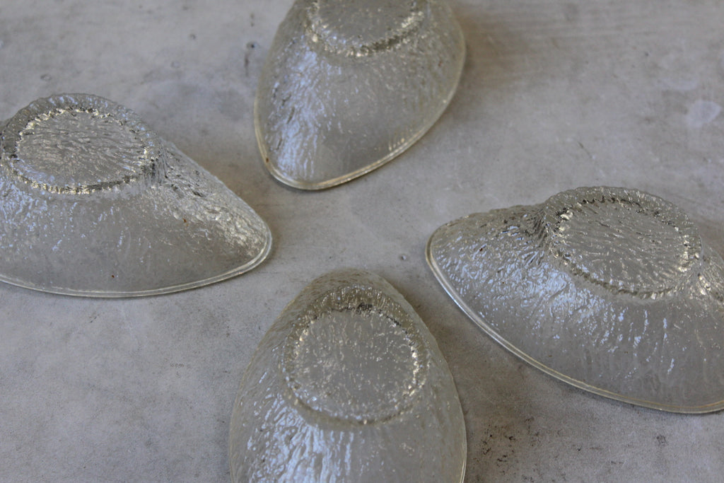 Retro Avocado Glass Bowls - Kernow Furniture