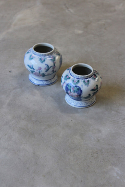 Pair Chinese Pots - Kernow Furniture