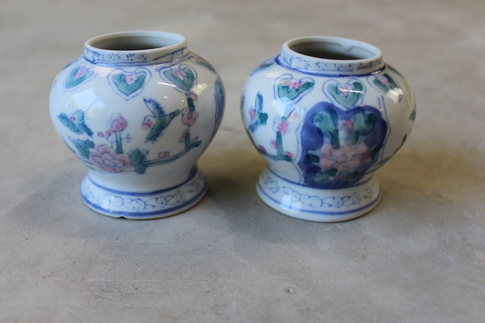 Pair Chinese Pots - Kernow Furniture