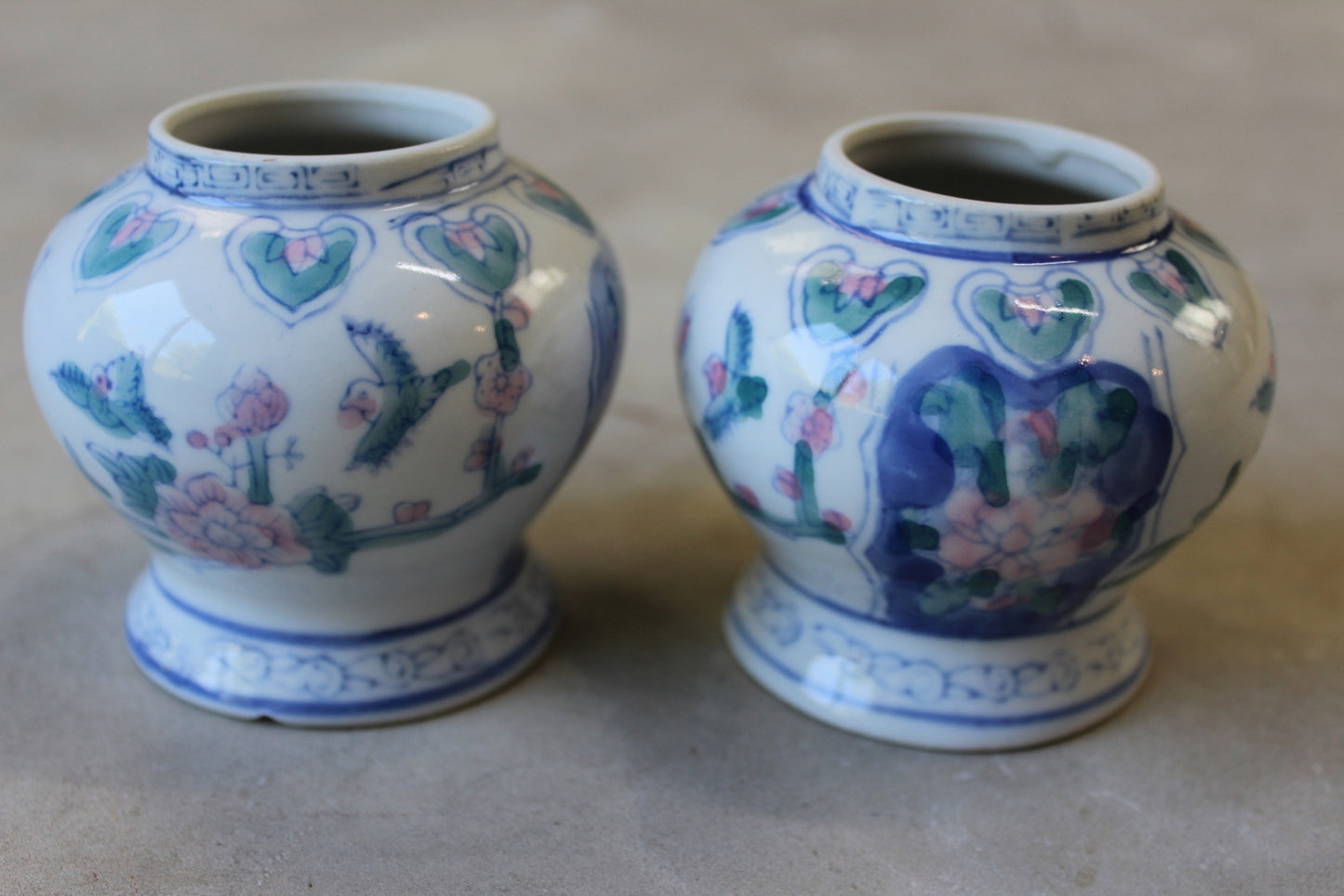 Pair Chinese Pots - Kernow Furniture