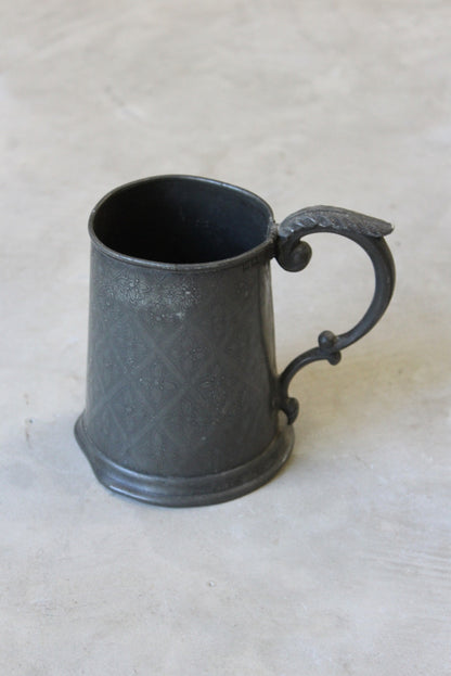 Victorian Pewter Pint Tankard - Kernow Furniture