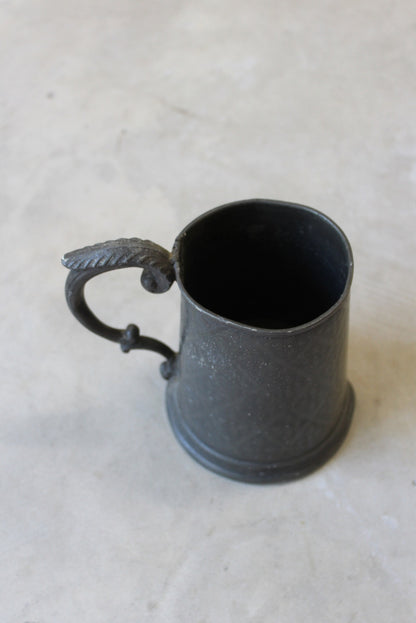 Victorian Pewter Pint Tankard - Kernow Furniture