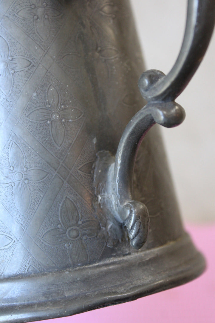 Victorian Pewter Pint Tankard - Kernow Furniture