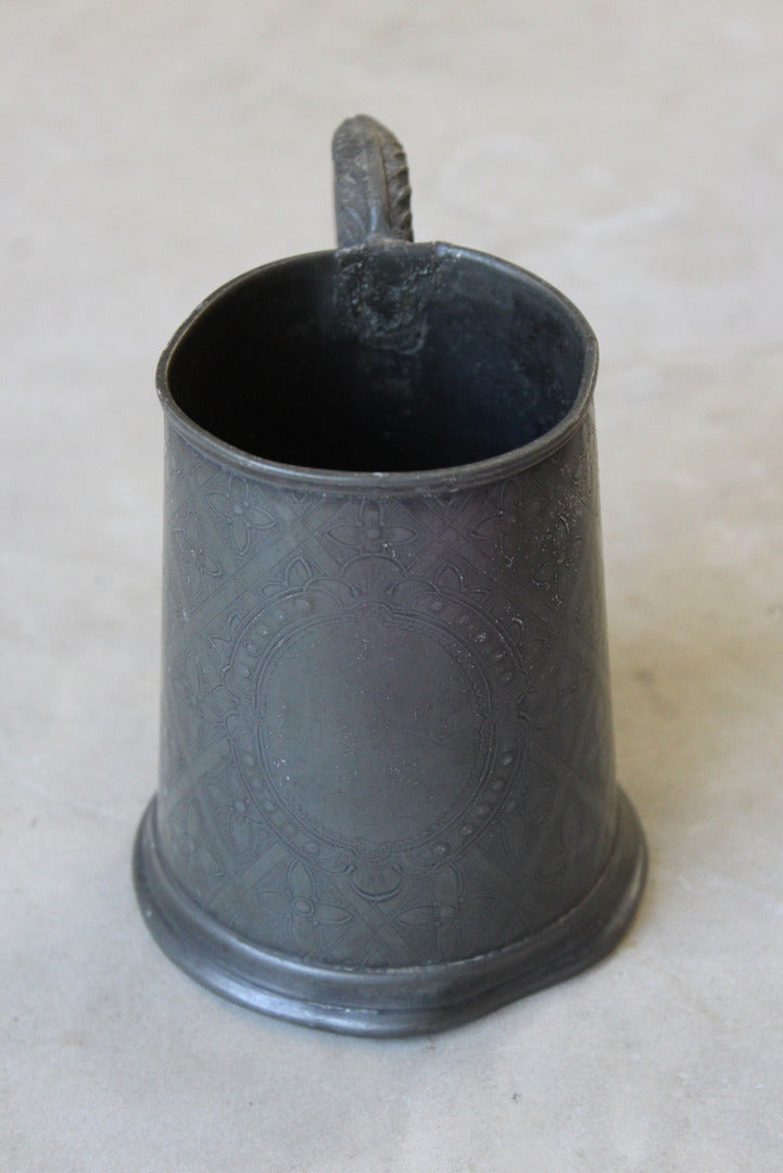 Victorian Pewter Pint Tankard - Kernow Furniture