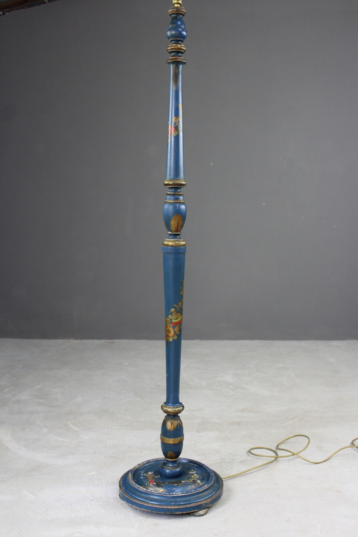 Blue Chinoiserie Standard Lamp - Kernow Furniture