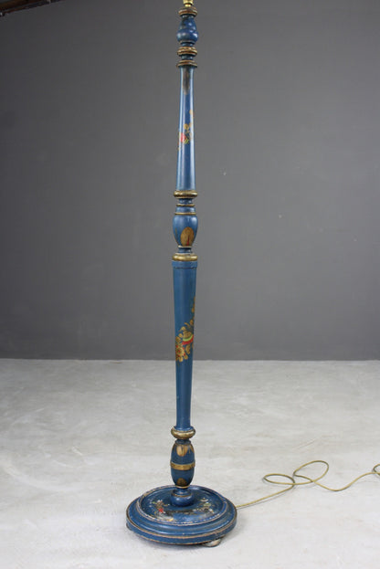 Blue Chinoiserie Standard Lamp - Kernow Furniture