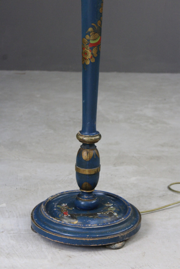 Blue Chinoiserie Standard Lamp - Kernow Furniture