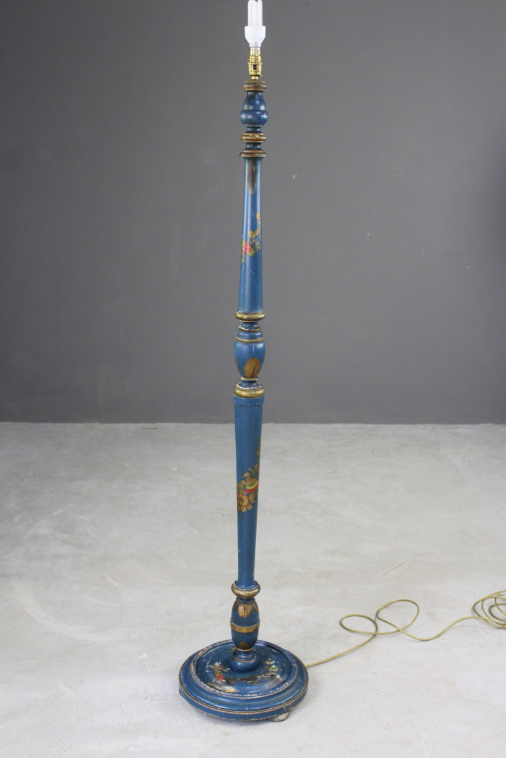 Blue Chinoiserie Standard Lamp - Kernow Furniture