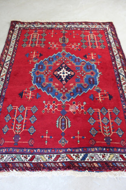 Afshar Red Rug - Kernow Furniture