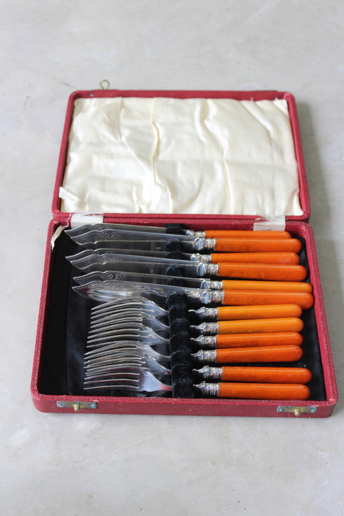 Set 6 Boxed Fish Knives & Forks - Kernow Furniture