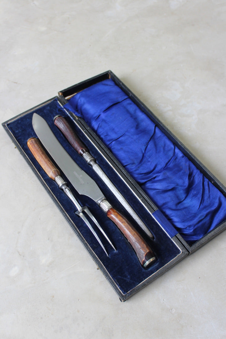 Alpha Harrison & Bros Howson Antler Carving Set - Kernow Furniture