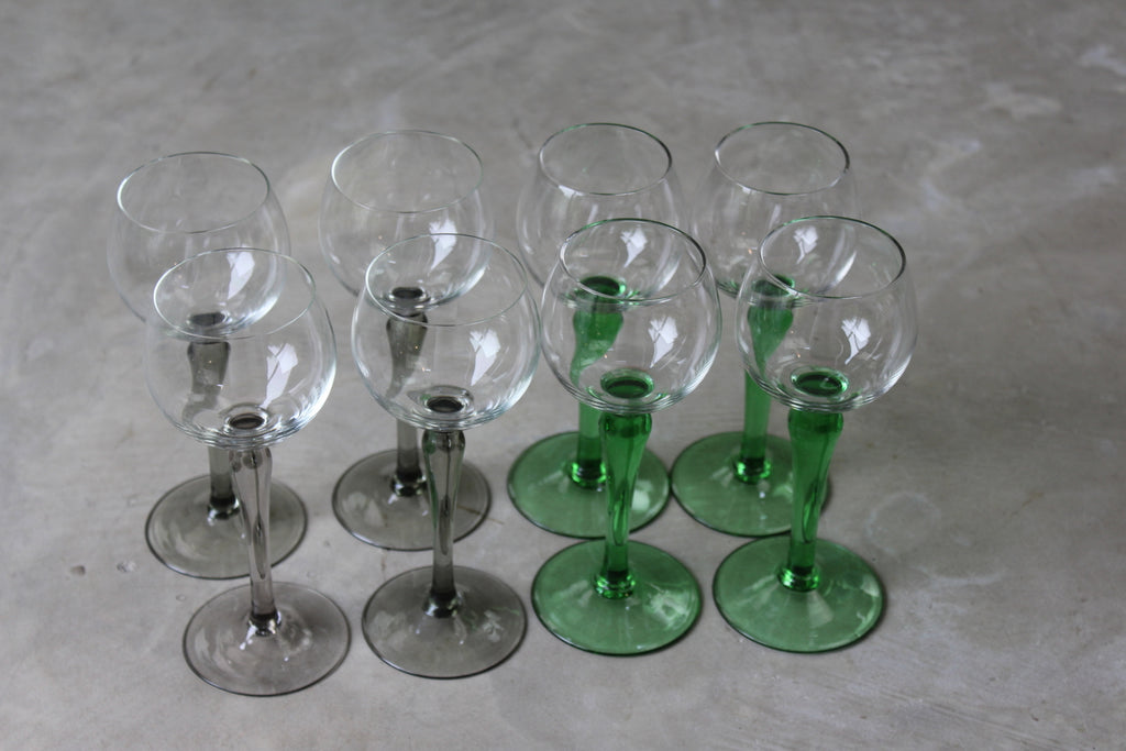 8 French Wine Glasses - Kernow Furniture