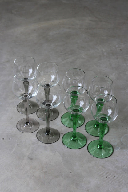 8 French Wine Glasses - Kernow Furniture