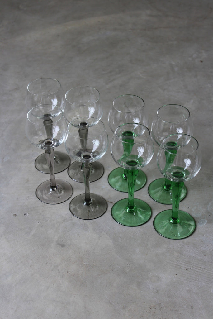 8 French Wine Glasses - Kernow Furniture