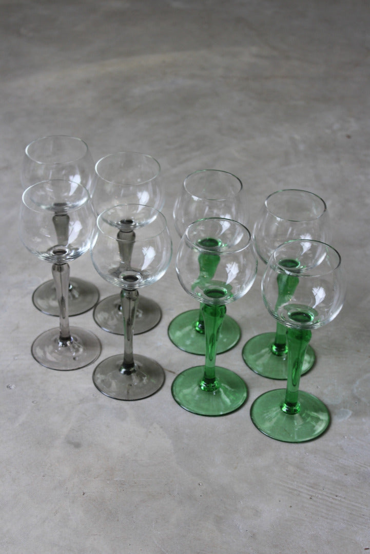 8 French Wine Glasses - Kernow Furniture