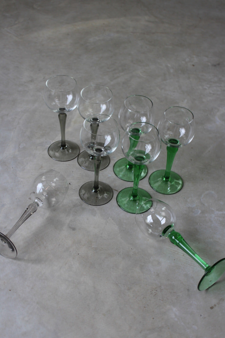 8 French Wine Glasses - Kernow Furniture