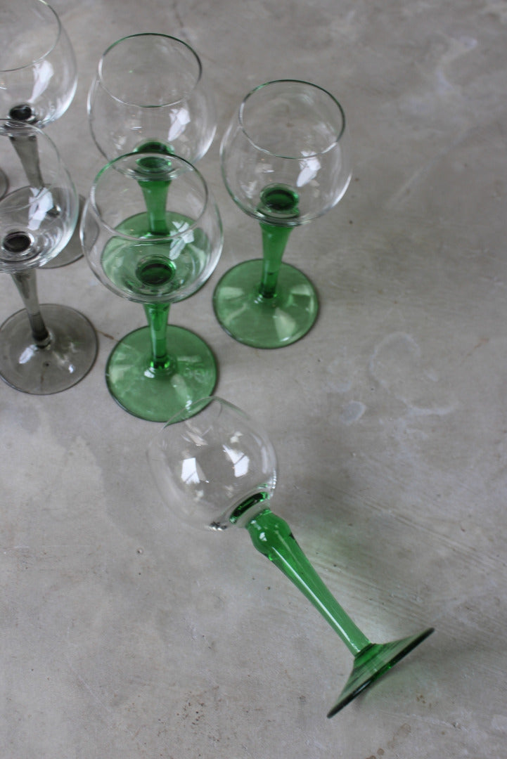 8 French Wine Glasses - Kernow Furniture