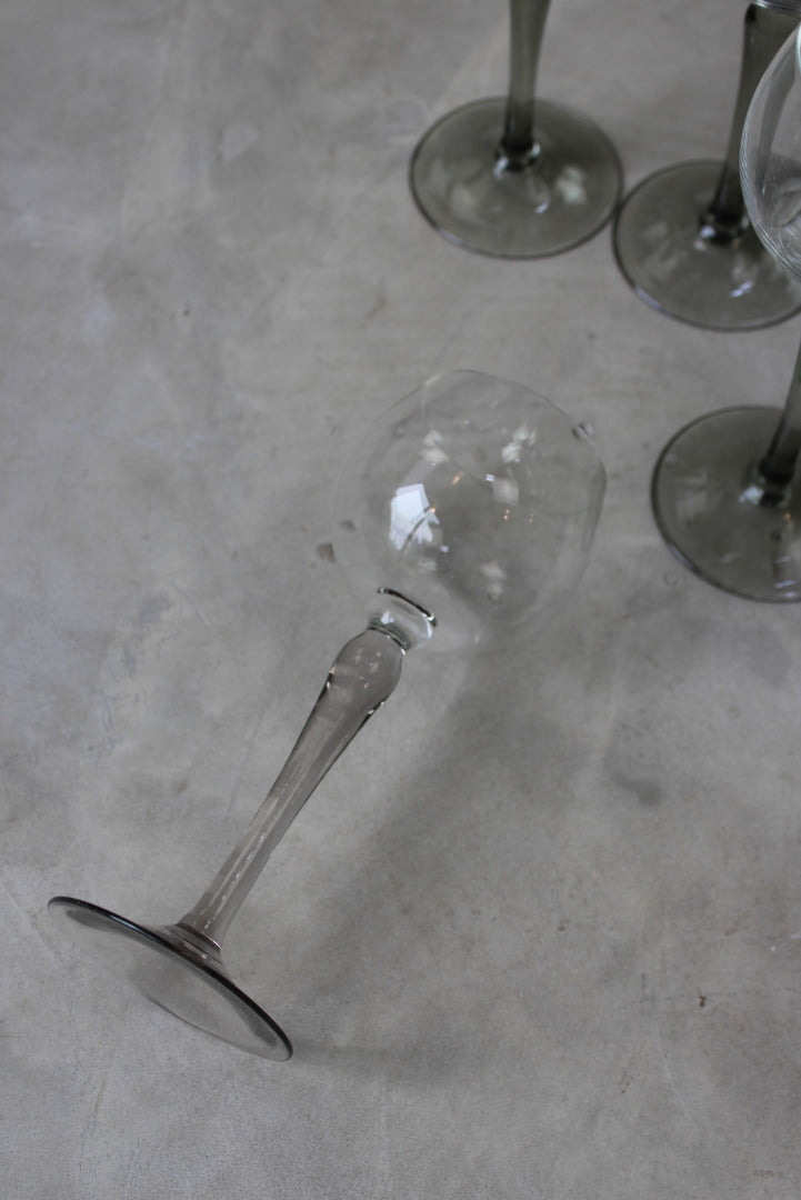 8 French Wine Glasses - Kernow Furniture