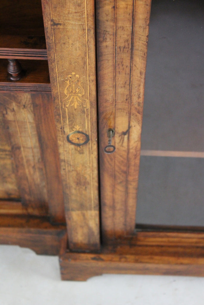 Antique Victorian Inlaid Walnut Credenza - Kernow Furniture