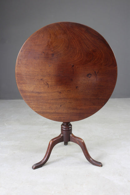 Georgian Mahogany Tilt Top Table - Kernow Furniture