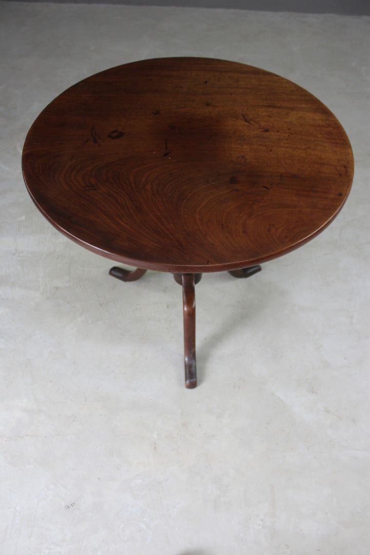 Georgian Mahogany Tilt Top Table - Kernow Furniture