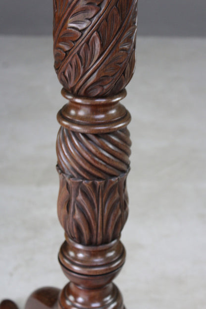 Antique Mahogany Torchere - Kernow Furniture