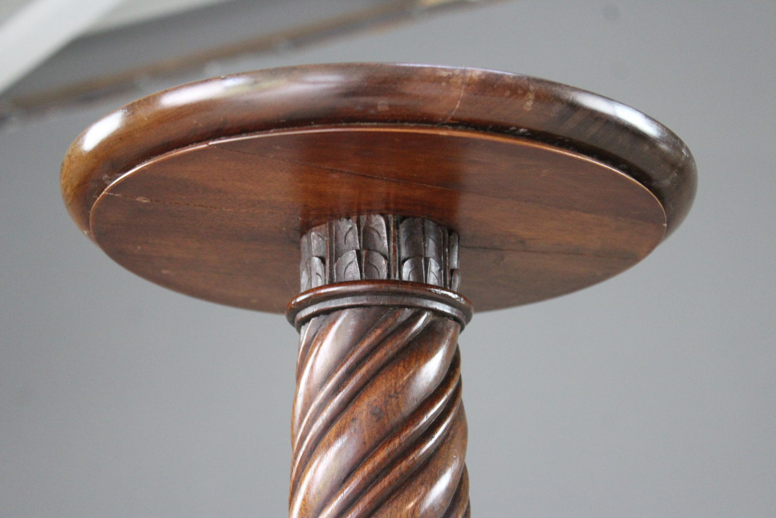 Antique Mahogany Torchere - Kernow Furniture