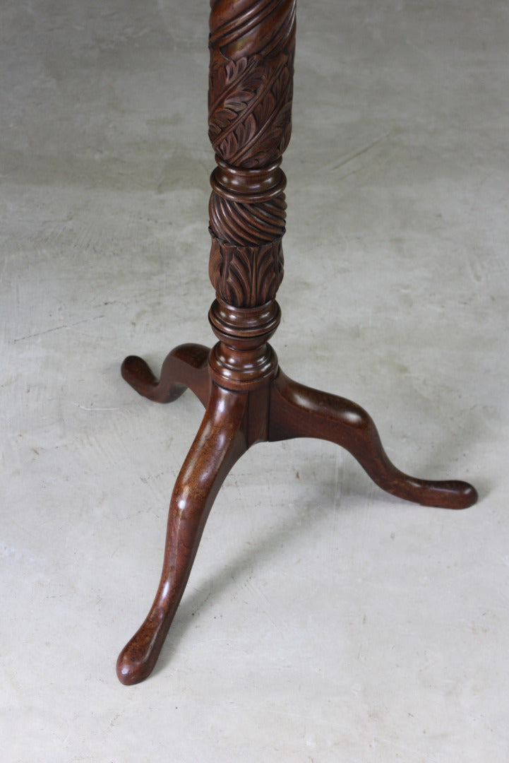 Antique Mahogany Torchere - Kernow Furniture