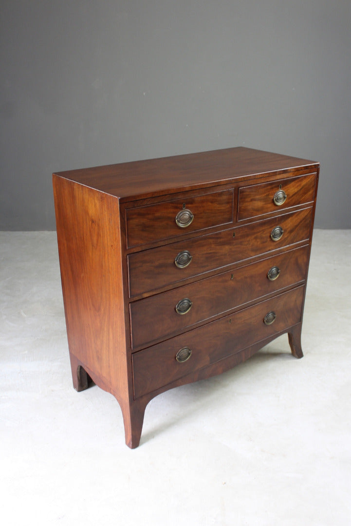 Antique Regency Mahogany Chest of Drawers - Kernow Furniture