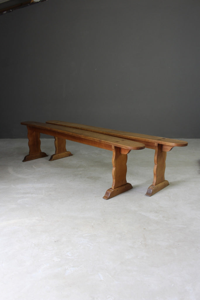 Pair French Benches - Kernow Furniture