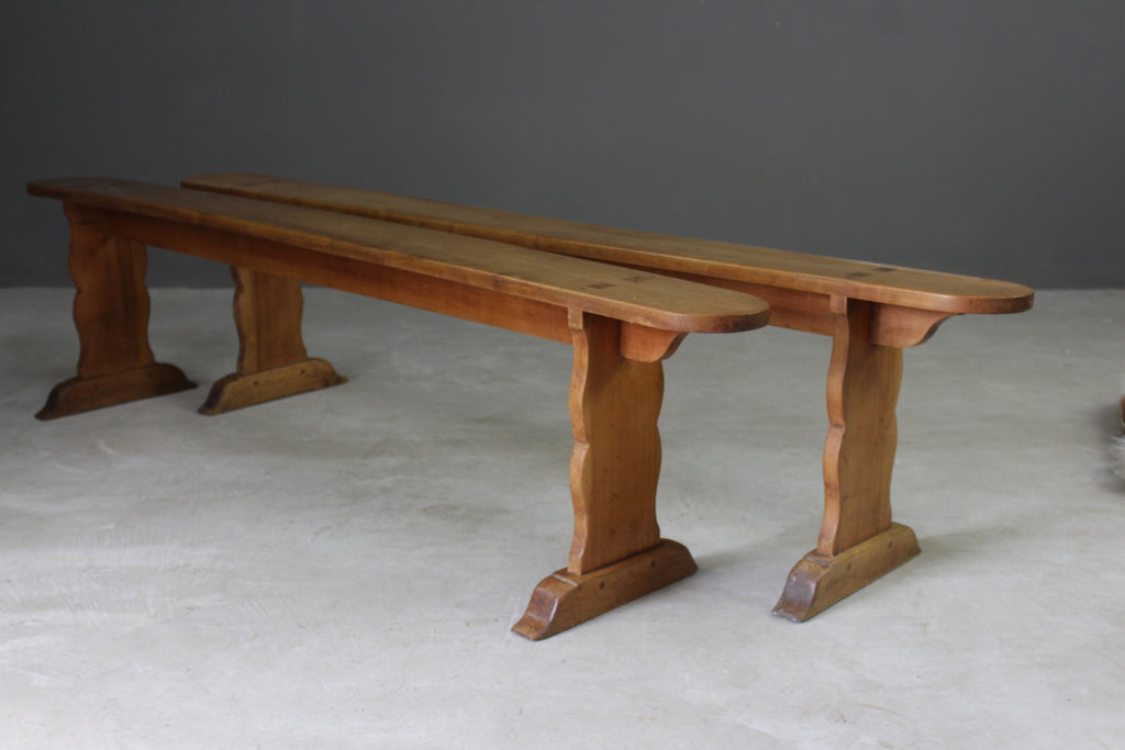Pair French Benches - Kernow Furniture