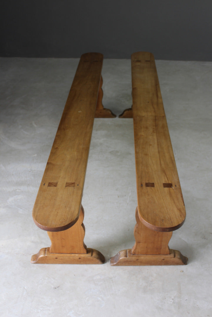 Pair French Benches - Kernow Furniture