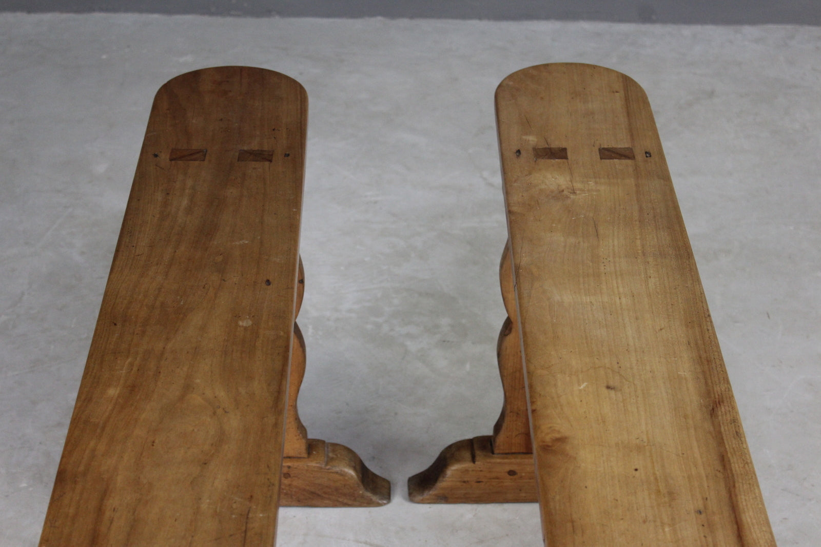 Pair French Benches - Kernow Furniture