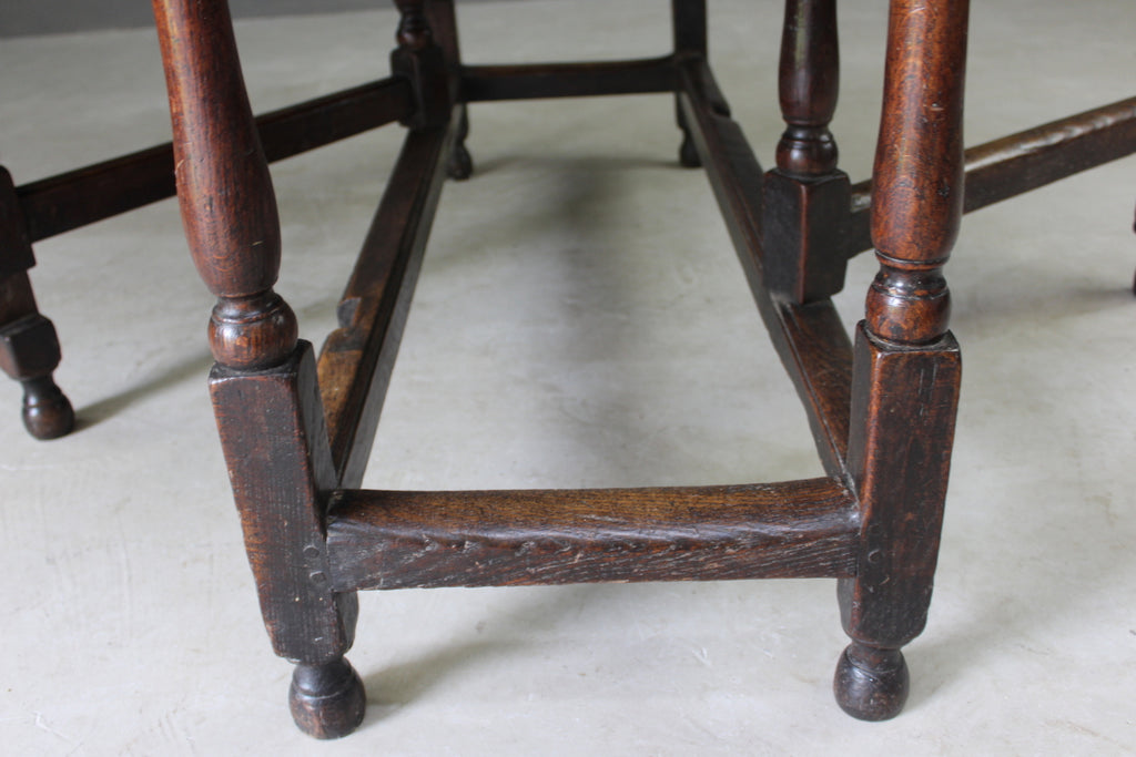 17th Century Antique Oak Gate Leg Table - Kernow Furniture