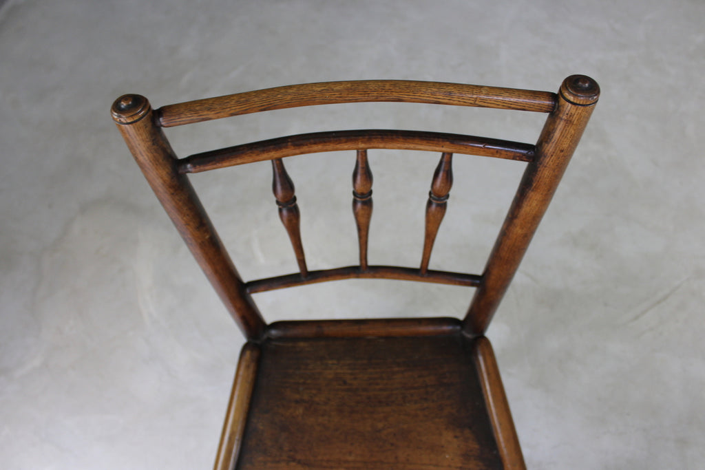 Pair Country Made Spindle Back Chairs - Kernow Furniture