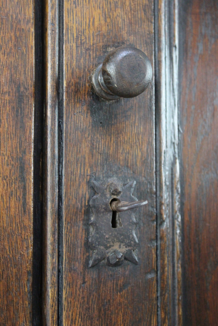 Antique Canted Hall Robe Cupboard - Kernow Furniture