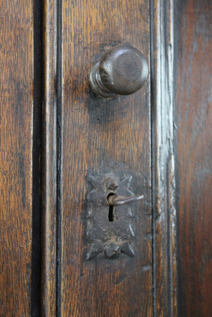 Antique Canted Hall Robe Cupboard - Kernow Furniture