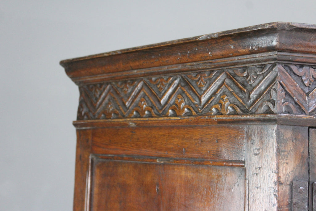 Antique Canted Hall Robe Cupboard - Kernow Furniture