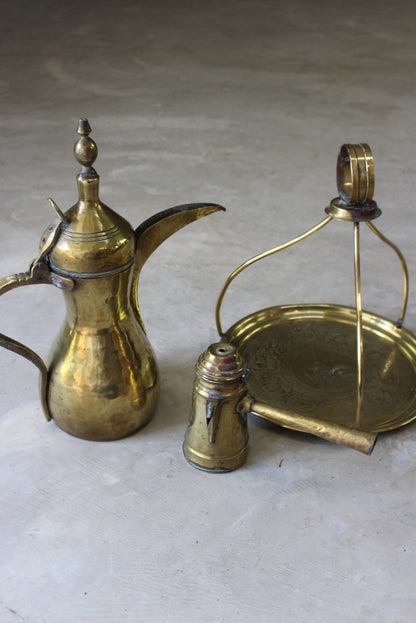 Brass Turkish Tea Kettle Tray - Kernow Furniture