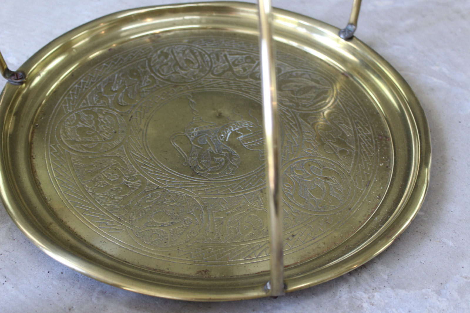 Brass Turkish Tea Kettle Tray - Kernow Furniture