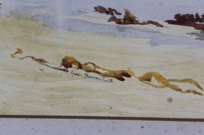 Gwendolen Dorrien-Smith  Watercolour Pentles Bay - Kernow Furniture