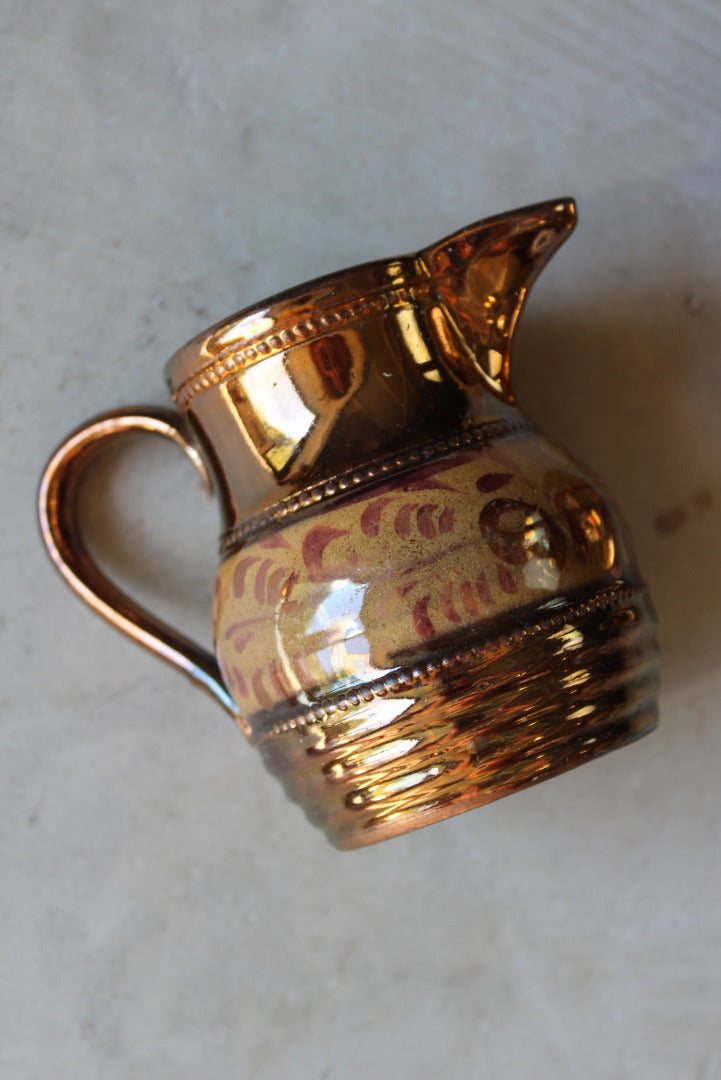 Pair Victorian Lustre Glaze Jugs - Kernow Furniture