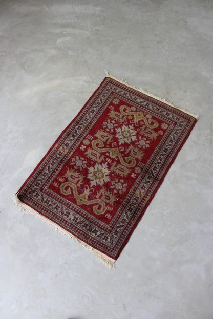 Modern Red Prayer Rug - Kernow Furniture