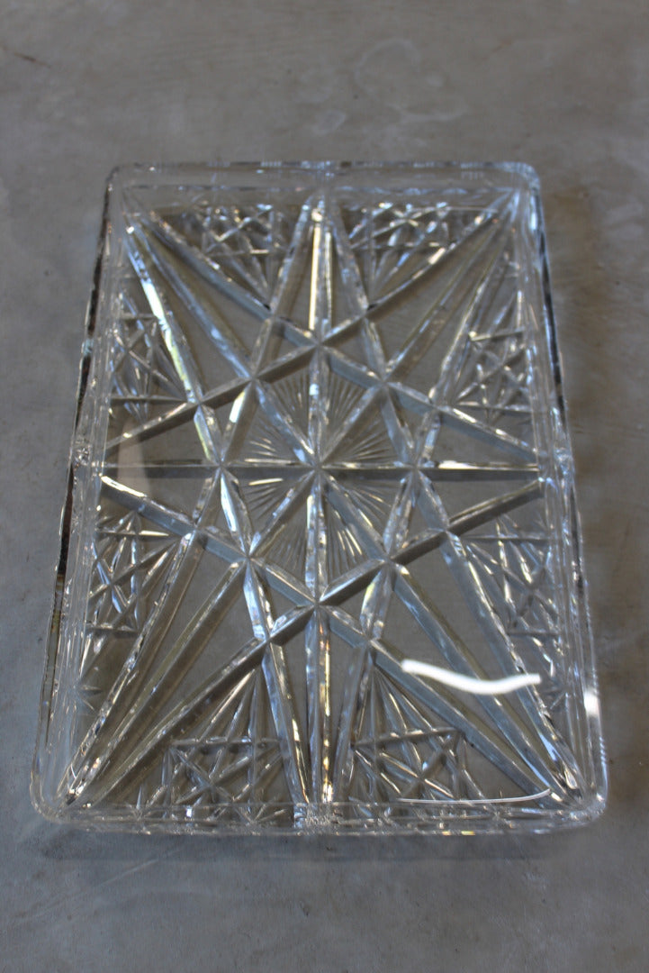 Cut Glass Dressing Table Tray – Kernow Furniture Cut Glass Dressing Table Tray – Kernow Furniture