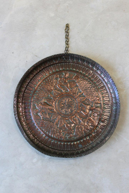 Antique Indian Copper Charger