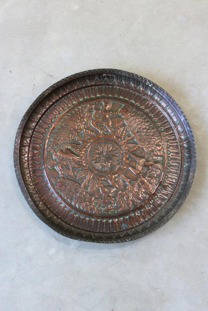 Antique Indian Copper Charger