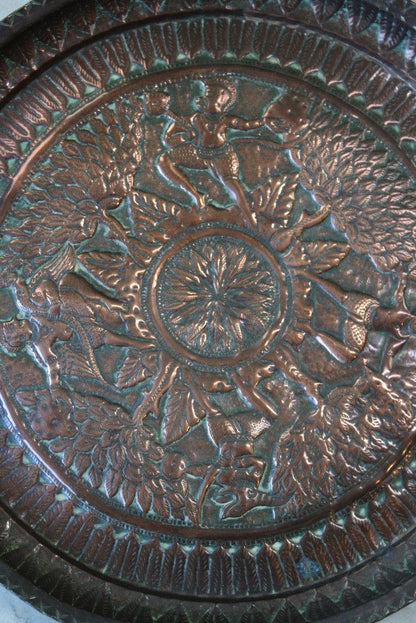 Antique Indian Copper Charger