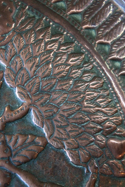 Antique Indian Copper Charger