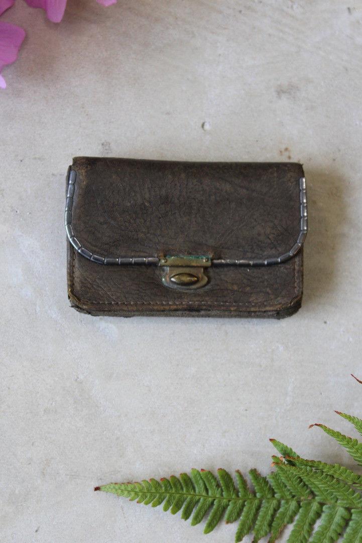 Antique Tiny Leather Purse