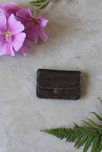 Antique Tiny Leather Purse